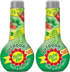 Baby Bio Outdoor Fruit And Vegetable Feed Concentrate 2 X 750 Ml