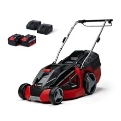 Einhell Power X-Change Cordless Lawnmower 36V Brushless - 43cm Cutting Width - Includes 2x 4.0Ah Batteries - Powerful Long Runtime