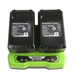 Greenworks Tools 48V (2 X 24V) 46cm (18") Self Propelled Lawnmower Includes 2 X 24V 4Ah Batteries & 2Ah Twin Charger -Outlet Green Shrub Hub Store greenworks tools 48v 2 x 24v 46cm 18 self propelled lawnmower includes 2 x 24v 4ah batteries 2ah twin charger6952909062457 04c MP