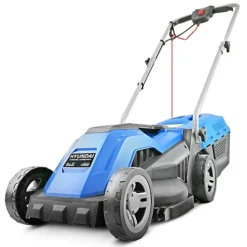 Hyundai 33cm Corded Electric 1200w/230v Roller Mulching Lawnmower HYM3300E