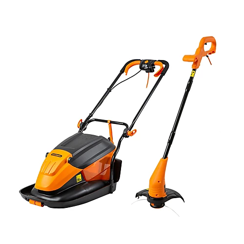 LawnMaster 1500W 33cm Electric Hover Mower With Grass Collection Box And 350W 2-in-1 Grass Trimmer And Edger, 2 Year Guarantee 1 LawnMaster 1500W 33cm Electric Hover Mower With Grass Collection Box And 350W 2-in-1 Grass Trimmer And Edger, 2 Year Guarantee
