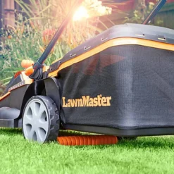 LawnMaster 48V 41cm Cordless Lawnmower With 2x Spare Batteries And Rear Roller - 2 Year Guarantee -Outlet Green Shrub Hub Store lawnmaster 48v 41cm cordless lawnmower with 2x spare batteries and rear roller 2 year guarantee6939349518874 03c MP