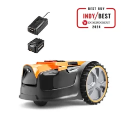LawnMaster VBRM16 MX 24V Drop And Mow Robotic Lawnmower With Battery And Charger - 2 Year Guarantee