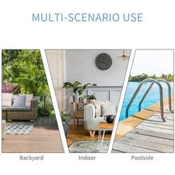 Outsunny 3 Pack Rattan Wicker Adjustable Lounge Chair With Cushions Set, Black -Outlet Green Shrub Hub Store outsunny 3 pack rattan wicker adjustable lounge chair with cushions set black5056029881194 06c MP