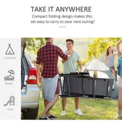 Outsunny Outdoor Folding Sun Lounger W/ Adjustable Backrest And Aluminium Grey -Outlet Green Shrub Hub Store outsunny outdoor folding sun lounger w adjustable backrest and aluminium grey5056534574765 06c MP