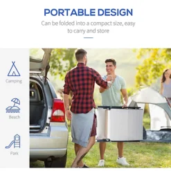 Outsunny Sun Lounger Recliner Foldable 7 Levels Texteline Cream White -Outlet Green Shrub Hub Store outsunny sun lounger recliner foldable 7 levels texteline cream white5055974845305 06c MP