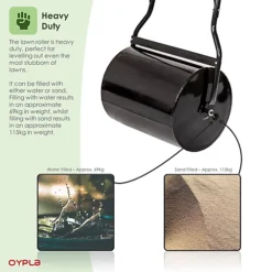 Oypla Heavy Duty Large 72L Water Filled Garden Lawn Roller 7 Oypla Heavy Duty Large 72L Water Filled Garden Lawn Roller -Outlet Green Shrub Hub Store oypla heavy duty large 72l water filled garden lawn roller5056233251417 04c MP