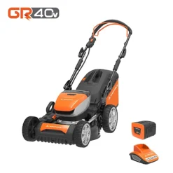 Yard Force 40V 46cm Self-Propelled Cordless Lawnmower With 4AH Lithium-ion Battery & Quick Charger LM G46E - GR40 Range